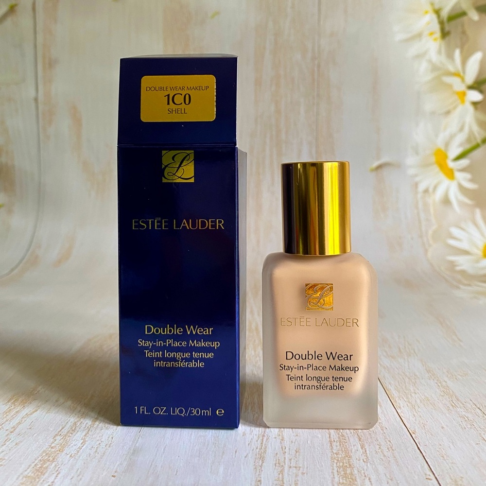 1C0 Shell ~ Estee Lauder Double Wear Stay-in-place Foundation, 1oz/30ml NIB